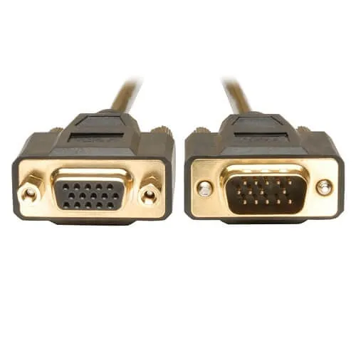 Tripp Lite P510-010 VGA Monitor Extension Cable, 640x480, HD15 Male / Female, 10' (3.05m)