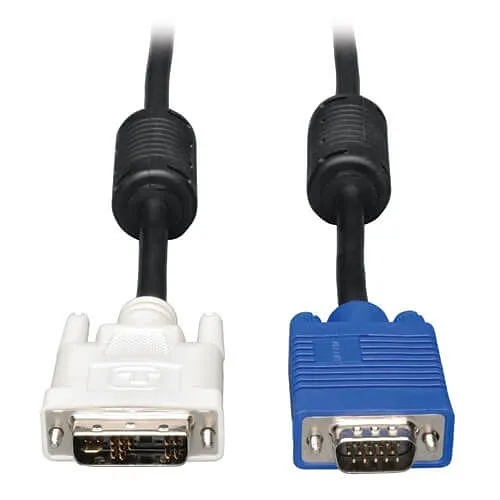 Tripp Lite P556-010 DVI to VGA High-Resolution Adapter Cable with RGB Coaxial, DVI-A to HD15 Male / Male, 10' (3.1m)