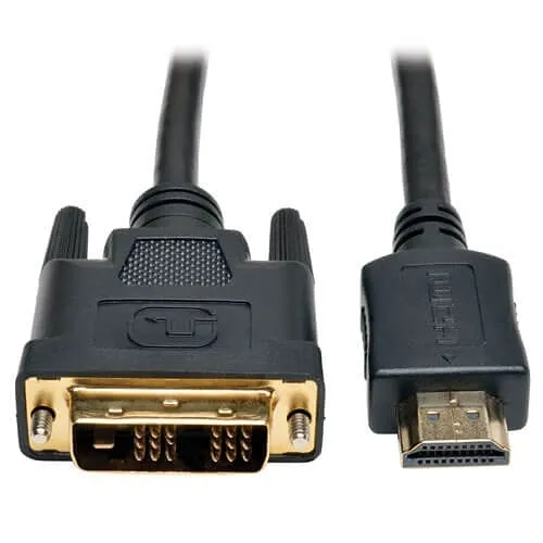Tripp Lite P566-003 HDMI to DVI Cable, Digital Monitor Adapter and Video Converter, HDMI to DVI-D Male / Male, 3' (0.91m)