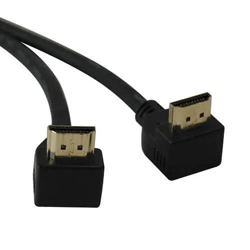 Tripp Lite P568-006-RA2 High-Speed HDMI Cable with (2) Right-Angle Connectors, Digital Video with Audio, Male / Male, 6' (1.83m)