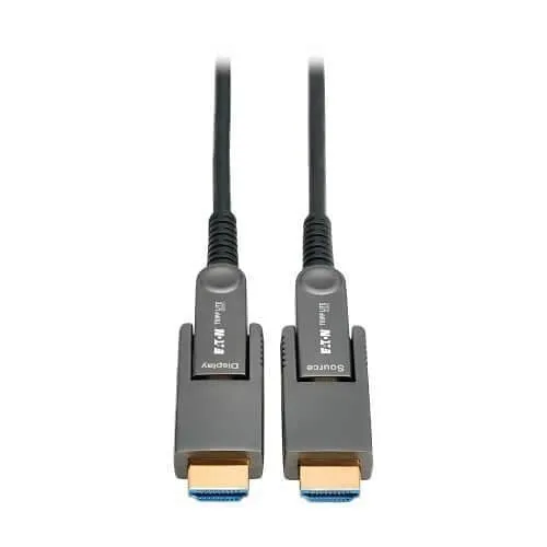 Eaton Tripp Lite P568FMM-40M-8K6 131' HDMI Active Optical Fiber Cable with Detachable Connectors, 8K UHD, Black