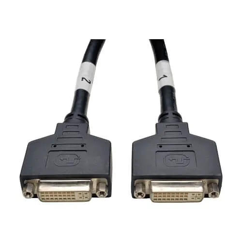 Tripp Lite P576-001 DMS-59 to Dual DVI Splitter Y Cable, Male to (2) DVI-I Female, 1' (0.31m)