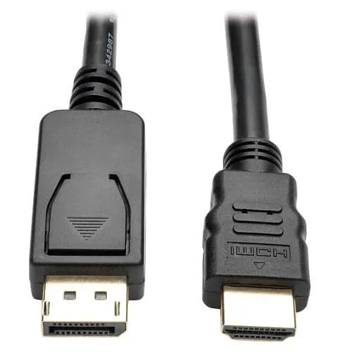 Tripp Lite P582-006-V2-ACT DisplayPort 1.2 to HDMI Active Adapter Cable, DP with Latches to HDMI M/M, 4K, 6' (1.8m)