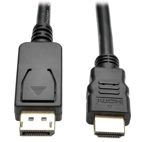 Tripp Lite P582-006-V2 DisplayPort 1.2 to HDMI Adapter Cable, DP with Latches to HDMI M/M, 4K, 6' (1.8m)