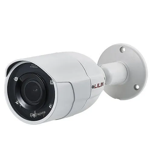 LILIN P5R8852E2K LILIN P5R8852E2 5MP Fixed IR Bullet IP Camera, 2.8mm Lens, NDAA Compliant, White