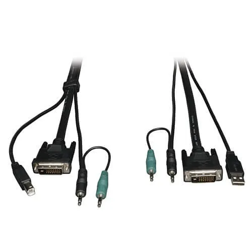 Eaton Tripp Lite P759-006 DVI / USB / Audio KVM Cable Kit, 6' (1.83 m)