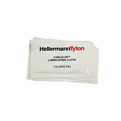 HellermannTyton P80-10 Cleaning and Cablelok Lubricant Wipes