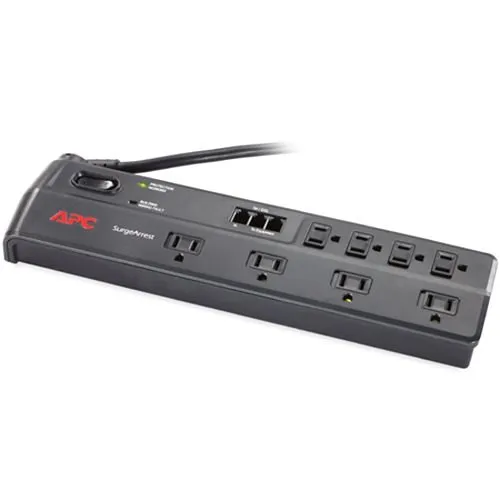 APC P8T3-CN Home/Office Surge Protector, Outlet, Phone Line with Splitter Protection