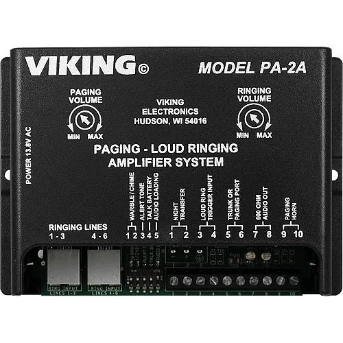 Viking PA-2A WATT Paging Amplifier Loud Ringer