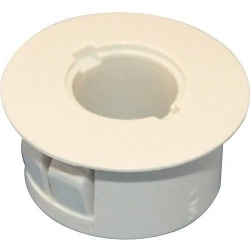 GRI PA-75-W Recessed Adapter, 3/4" Diameter with 3/8" Hole, White (Min Order Qty of 100)