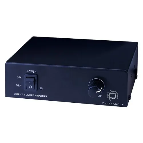 PulseAudio PA2X25 2-Channel Class D Digital Amplifier, 25W, Black