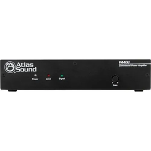 AtlasIED PA40G Single Channel, 40W Power Amplifier with Global Power Supply