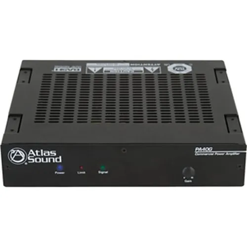 AtlasIED PA40G Single Channel, 40W Power Amplifier with Global Power Supply