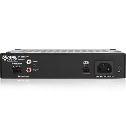 AtlasIED PA60G Single Channel, 60W Power Amplifier with Global Power Supply