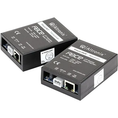 Altronix PACE1KRT Long-Range Single-Pair Ethernet Adapter Kit, 10Mbps, Passes PoE/PoE+