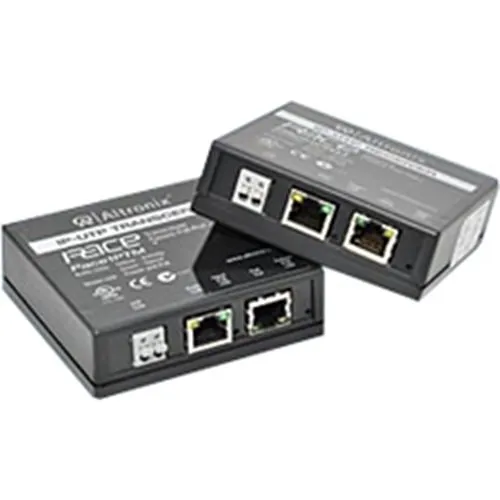 Altronix Pace1PRMT Long-Range Ethernet Single-Port Adapter Kit, 100Mbps, Passes PoE/PoE+