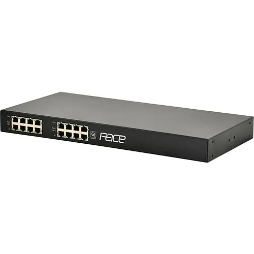 Altronix PACE8PRM Long-Range Ethernet 8-Port Receiver, 100Mbps per Port, Passes PoE/PoE+, Requires Compatible Transceiver, 1U