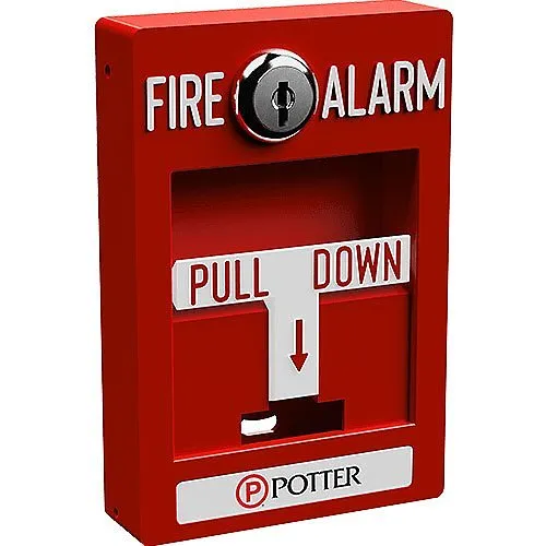 Potter PAD100-PSSA Single Action Addressable Pull Station