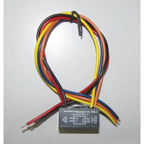 Fire-Lite PAM-4 Multi-Voltage Relay Module, 10A, 24VDC or 12VDC, Single SPDT Relay with LED