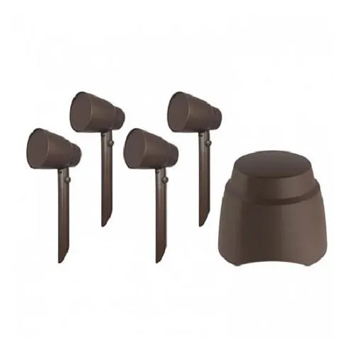 Proficient PAS-4.1-HS Protege 4" Outdoor Landscape Speaker Kit and 8" Hardscape Subwoofer, Includes (4) Speakers and (1) Subwoofer