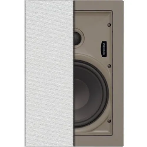 Proficient W672 Protege In-Wall Speakers with 6.5" Polypropylene Woofer and 1" Pivoting Silk-Dome Tweeter, Pair