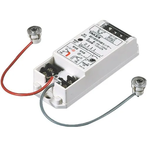 Takex PB-10NSE Photoelectric Beam Detector, 33" Minature Flush mount Single Beam, N/O or N/C Selectable Relay, 10 to 30V DC