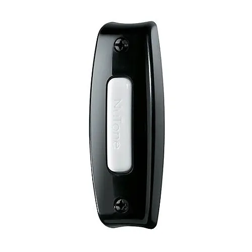 NuTone PB7LBL Lighted Rectangular Push Button, Black