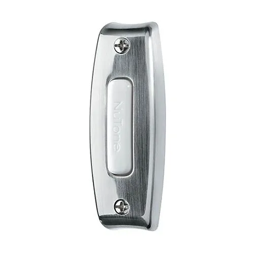 NuTone PB7LSN Lighted Rectangular Push Button, Satin Nickel