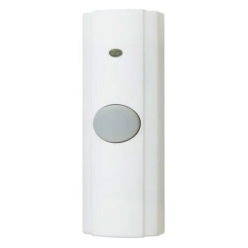 NuTone PB82WH Wireless Unlighted Doorbell Push Button, White