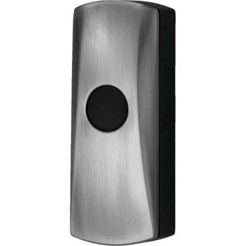 NuTone PB85SN Wireless Unlighted Satin Nickel Push Button