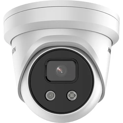 Hikvision PCI-T18F4S AcuSense 8MP IR Turret IP Camera, 4mm Fixed Lens, White