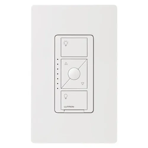 Lutron PD-5NE-WH Caseta Wireless Smart Lighting ELV Dimmer Switch for Electronic Low Voltage Light Bulbs, White