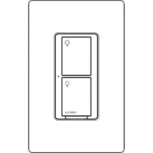 Lutron PD-5WS-DV-WH Caseta Wireless 5A Lighting & 3A Fan RF On/Off Light Switch, White