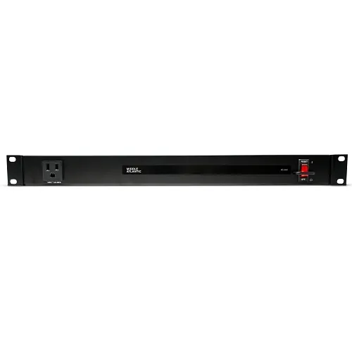 Middle Atlantic PD-915R PD Series 9-Outlet PDU, 15A, Rack Mounted, Basic Surge Protection