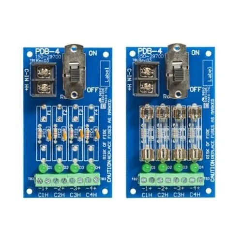Securitron PDB-4C1 Power Distribution Board, PTC Polyswitch Output, Amp Each