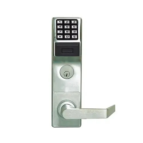 Napco PDL6600CRL/26D Wireless Digital Mortise Keyless Prox Pin Lock Straight Leverset, Satin Chrome