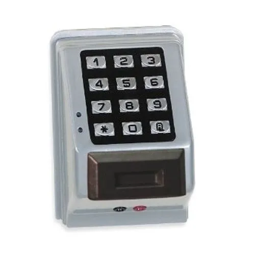 Napco PDL6600CRR/10B Networx Electronic Proximity Digital Mortise Lock, Straight Lever Classroom Function Right Hand with Door Position Switch, Polished Brass Finish