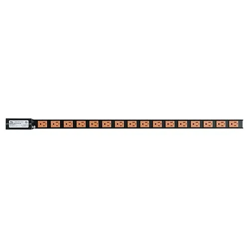Middle Atlantic PDT-1615C-NS PDT Series Low Profile Vertical Power Strip, 15A, 16-Outlet Rack Mounted Power