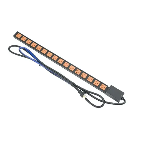 Middle Atlantic PDT-1620C-NS PDT Series Low Profile Vertical Power Strip, 20A, 16-Outlet Rack Mounted Power