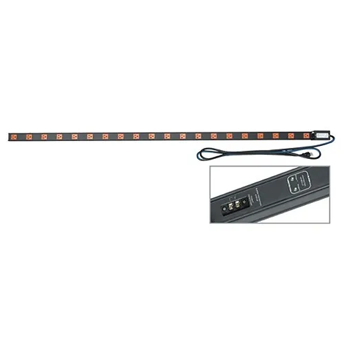 Middle Atlantic PDT-2020C-RN PDT Low Profile Vertical Power Strip, 20-Outlet, 2-Stage Surge Protection, 20A