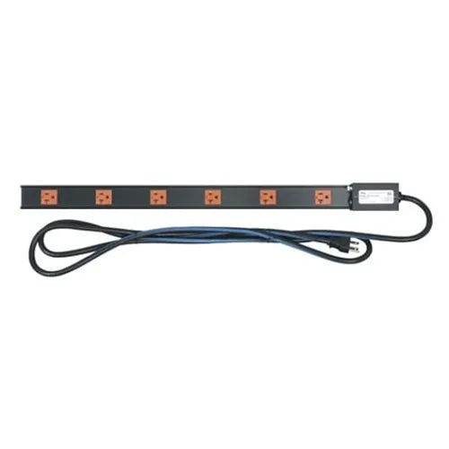 Middle Atlantic PDT-620C-NS PDT Series Low Profile Vertical Power Strip, 20A, 6-Outlet PDU