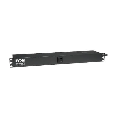 Eaton Tripp Lite PDU1215 1.8kW 120V Single Phase Basic PDU, 13 NEMA 5-15R Outlets, NEMA 5-15P Inlet, 15' Cord, 1U Rack Mount