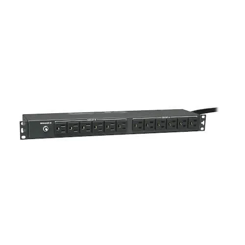 Eaton Tripp Lite PDU2430 2.9kW Single-Phase 120V Basic PDU, 24 NEMA 5-15R Outlets, NEMA L5-30P Input, 1U Rack-Mount, 15' (4.57m) Cord