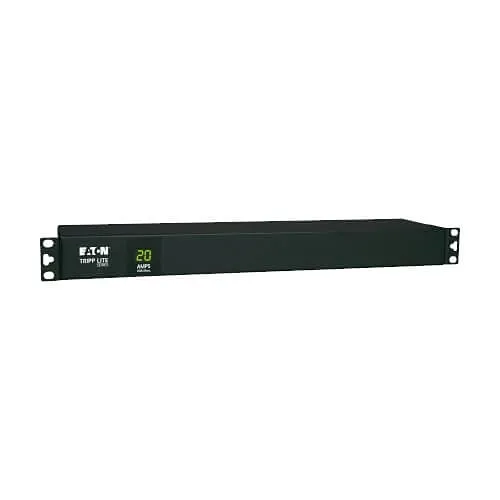 Tripp Lite PDUMH20 2.4kW Single-Phase Local Metered PDU, 120V (12 5-15/20R), L5-20P / 5-20P, 120V Input, 1U Rack-Mount, 15' (4.57m) Cord