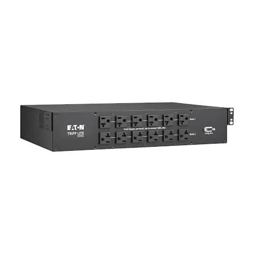 Eaton Tripp Lite PDUMNH30AT2 2.9kW 120V Single-Phase ATS/Monitored PDU, Dual L5-30P Inputs, 10' Cords, 2U, TAA