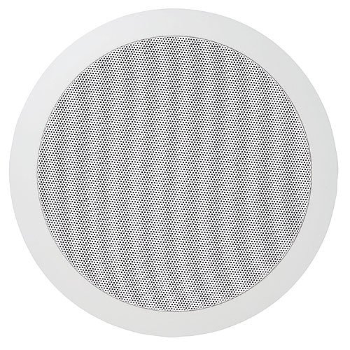 Speco SPG66T 6" 70/25V Modern Grille In-Ceiling Contractor Speaker, Off-White