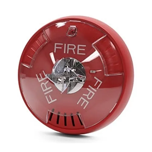 Potter PE-HSRC PE-HS Series LED Horn Strobe, Ceiling Mount, FIRE Label, Red