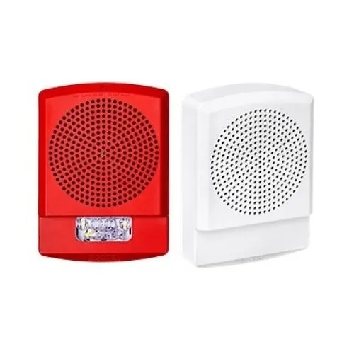 Potter PE-LFHNR-N Low Frequency Sounder, Wall Mounting, No Lettering, Red