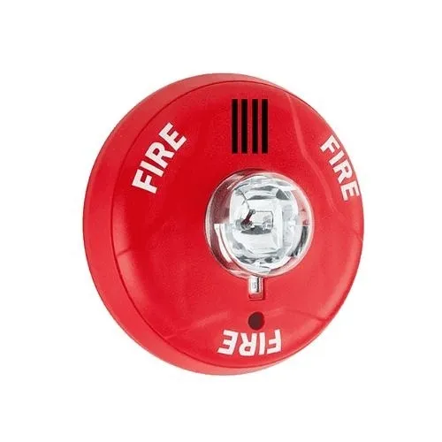 Potter PE-STRC PE-ST Series LED Strobe, Ceiling Mount, FIRE Label, Red