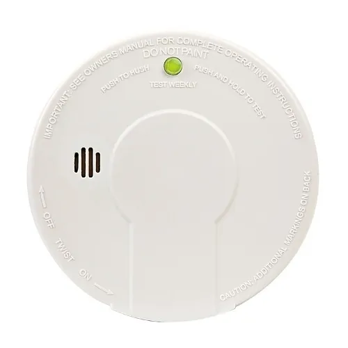 Kidde PE9E Operates Hush Operated Photoelectric Smoke Alarm with Red LED, White